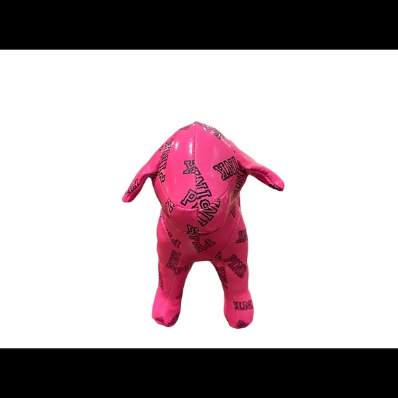 PINK Victoria's Secret Hot Pink Plush Dog (2015) - Picture 2 of 7